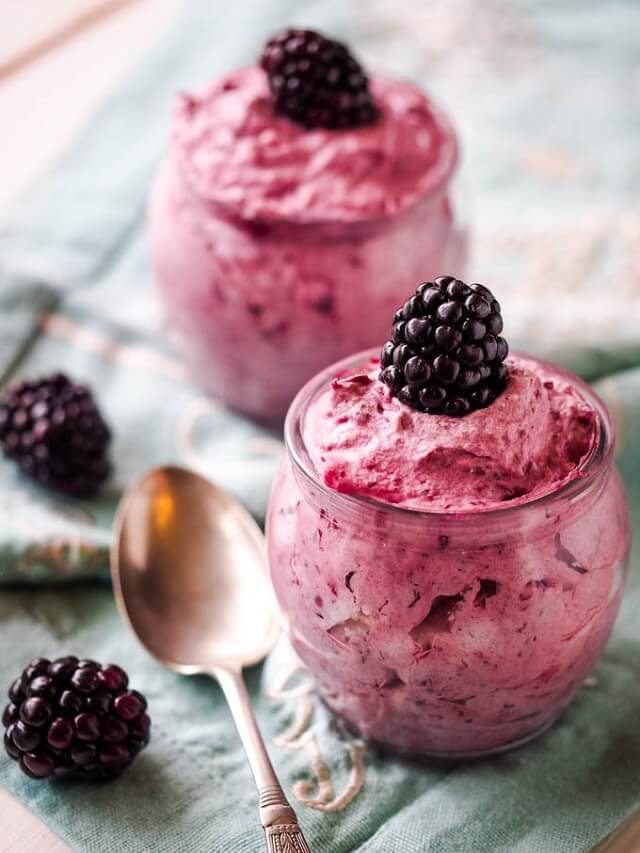 Easy Classic Blackberry Fruit Fool With Basil