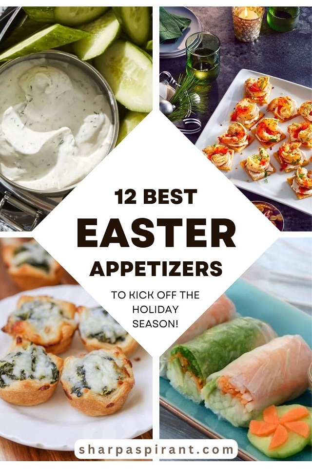 These stunning Easter appetizers are a great way to kick off the holiday season! Check out these eye-catching but easy Easter appetizers, including Peep Fruit Kabobs, meatballs, spring rolls, and more!