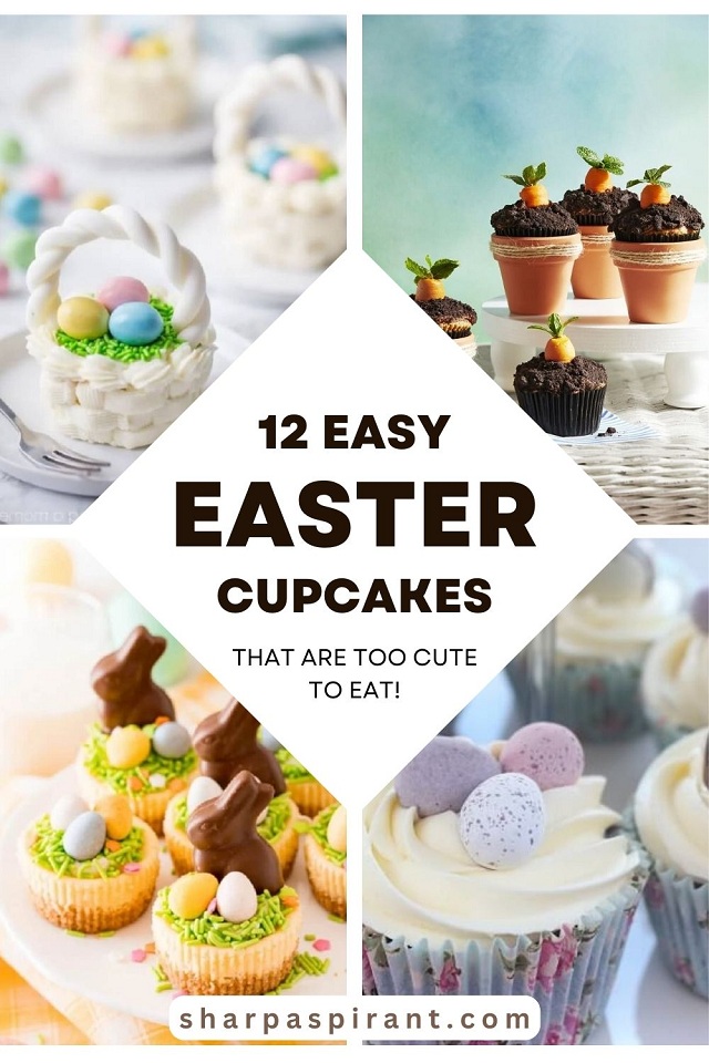 Get into the holiday spirit with these super cute & easy Easter cupcakes! Find bunnies, chicks, and more that are ideal for any Easter event!