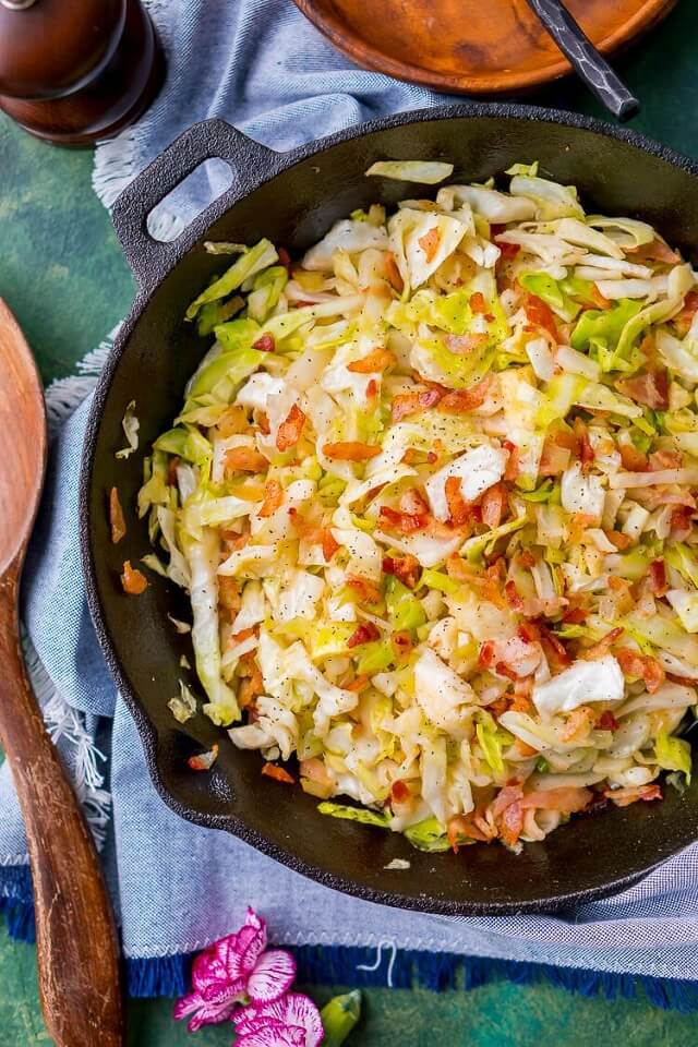 Easy Irish Fried Cabbage and Bacon