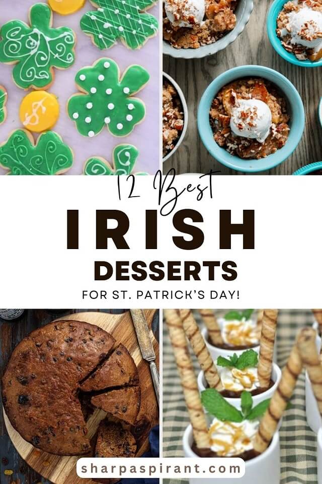 Whip up these 12 Irish desserts, which range from Shamrock Sugar Cookies to something a bit alcoholic and your visitors will feel so lucky! Check them out now!