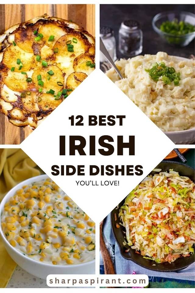 These Irish side dishes are perfect for St. Patrick's Day! If you like potatoes, cabbage, and bacon you won't want to miss this collection of traditional Irish side dishes.Check them out now!