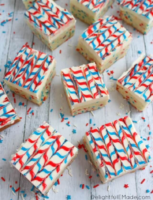 One of the most delectable red, white, and blue pastries you'll ever see