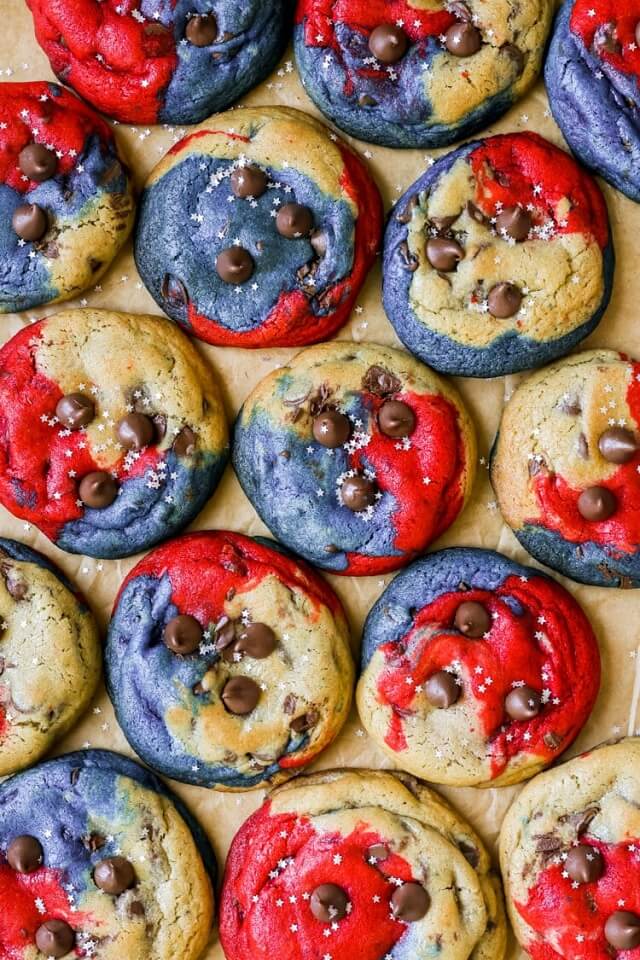 4th of July Colorful Cookies