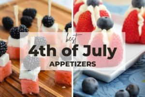 These tasty 4th of July appetizers are perfect while you wait for the grilling to begin and are a blast of flavor that'll get the party started! Go check these out!