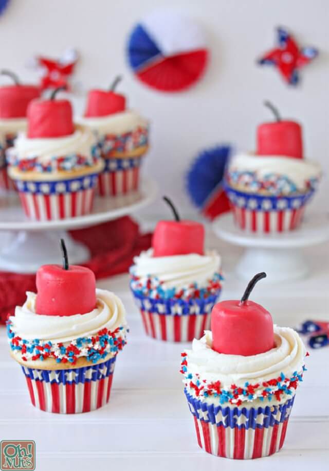 Firecracker Cupcakes