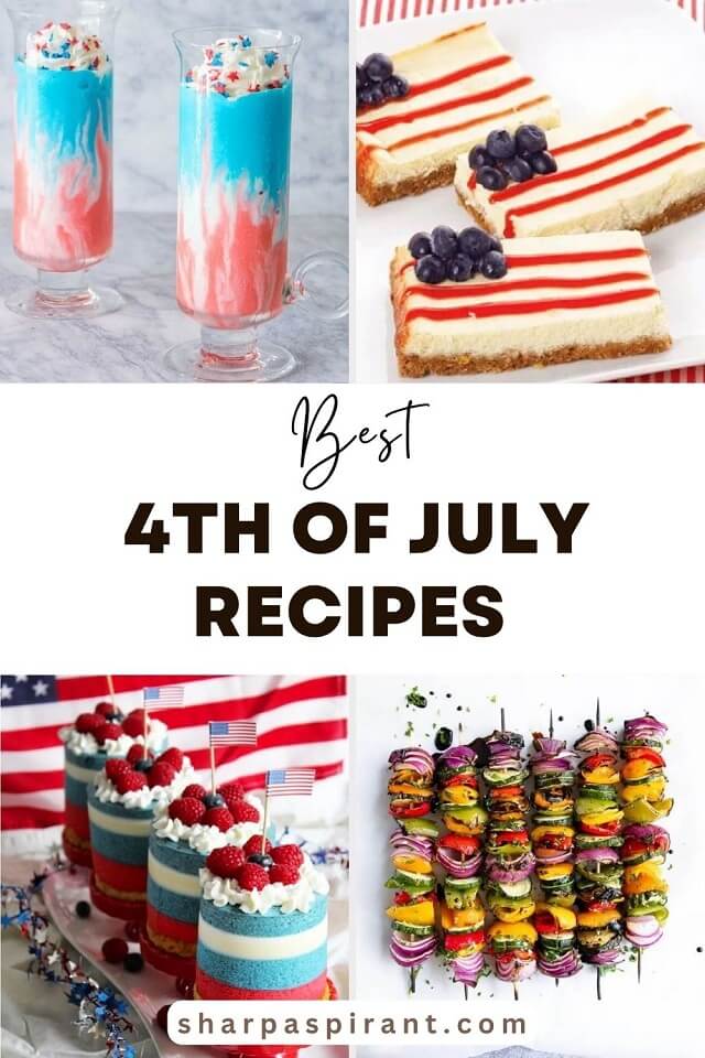 4th of July recipes. You won't want to miss this year's 4th of July recipes! Salads, skewers, and more are all available, as well as a few sweets to round out the menu. Check them out!