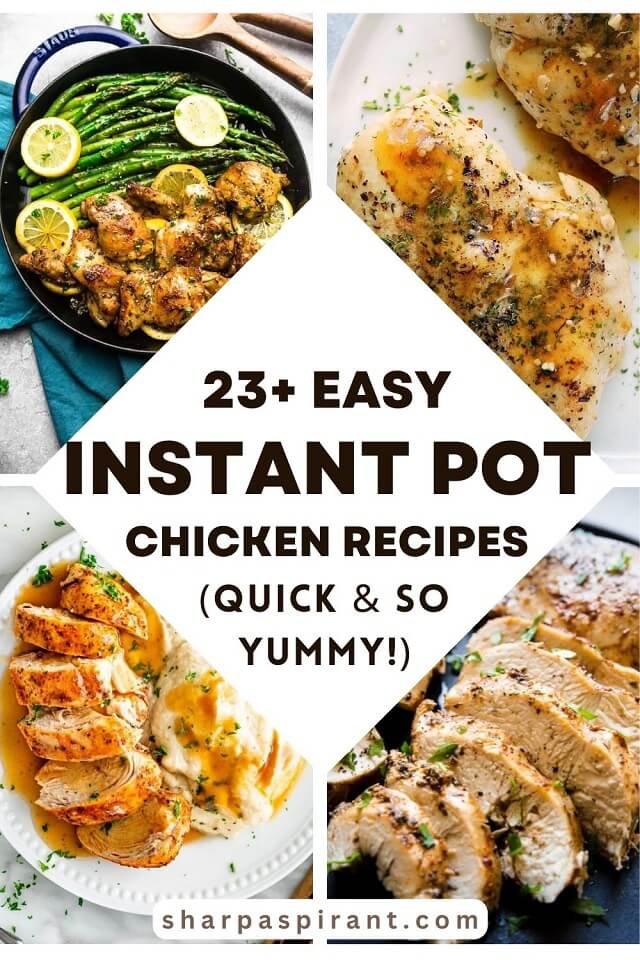  These instant pot chicken recipes are super easy, purely satisfying, and a time-saver that you can have for lunch or dinner this weekend!