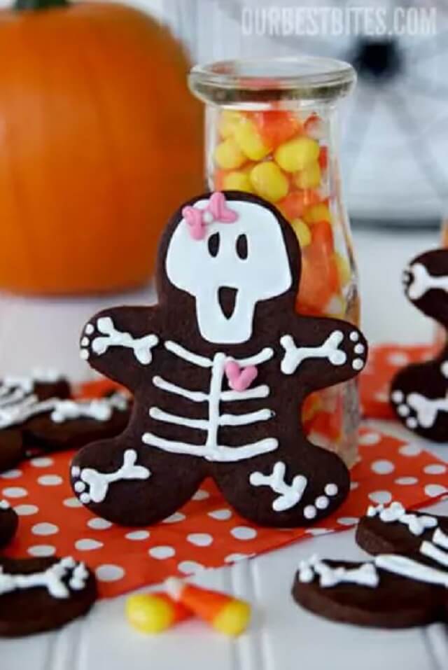 Skeleton Gingerbread Men Cookies