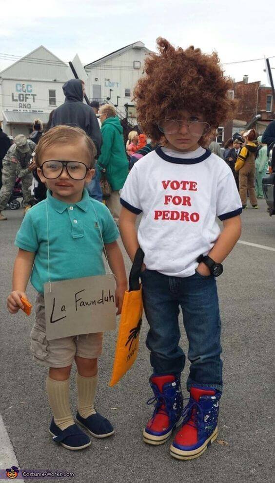 Napoleon Dynamite and Kip. If you're running out of fresh ideas on the best kids Halloween costumes, then keep on browsing these pictures of Halloween costumes. We have an amazing list of scary + cool Halloween costumes perfect for toddlers and kids - boys and girls!