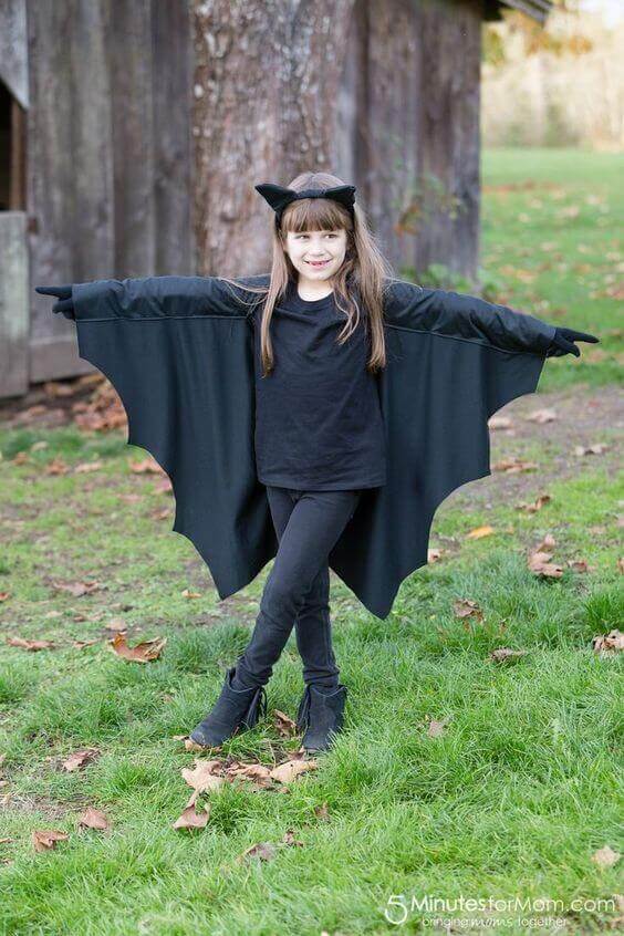 Bat Costume. If you're running out of fresh ideas on the best kids Halloween costumes, then keep on browsing these pictures of Halloween costumes. We have an amazing list of scary + cool Halloween costumes perfect for toddlers and kids - boys and girls!