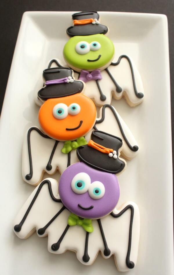 Silly Spider and Bat Cookies