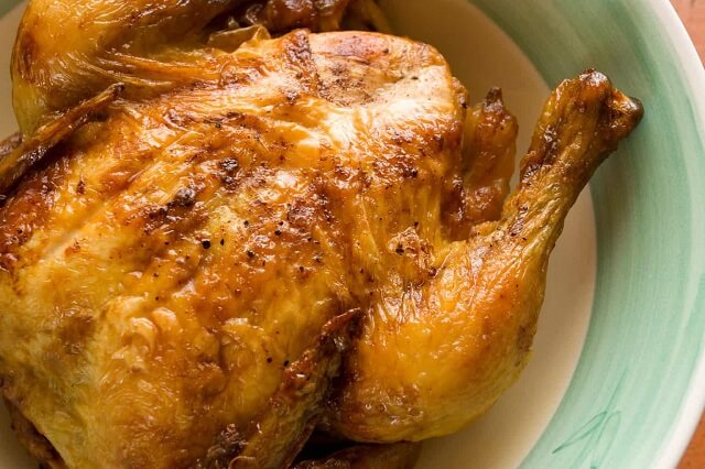 This simple recipe cooks hands-free (no basting required!) in a fraction of the time it takes to bake a roast chicken in the oven.
