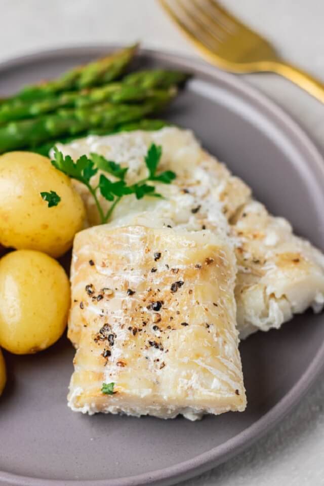 Cod fish cooked for 2 minutes in an instant pot from frozen.