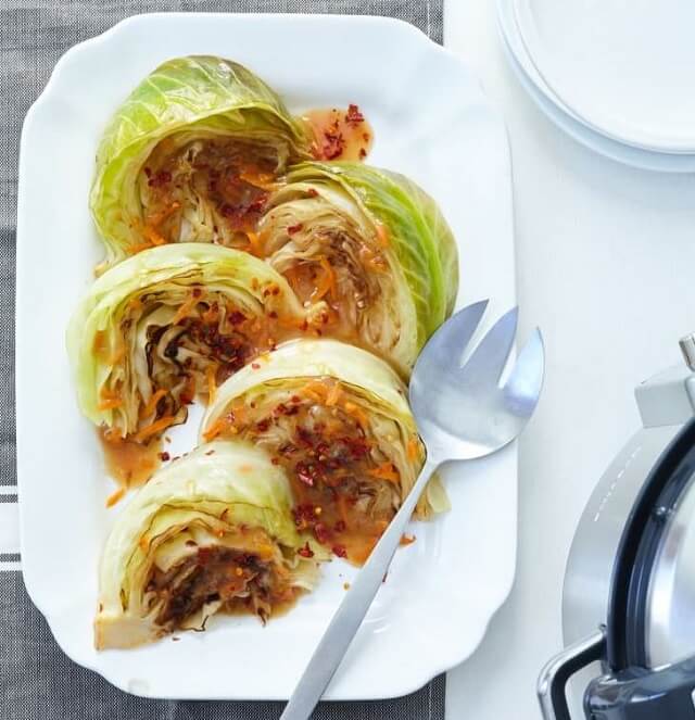 Sweet and Spicy Braised Cabbage