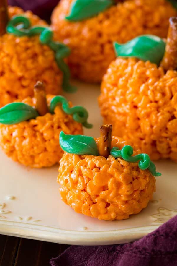 Pumpkin Rice Krispie Treats