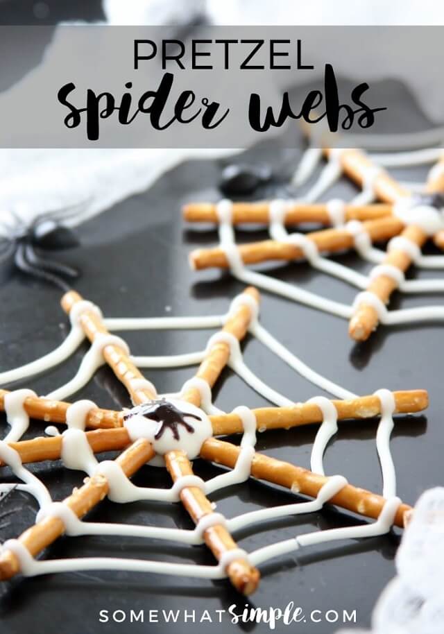 Pretzel Spider Web Cookies