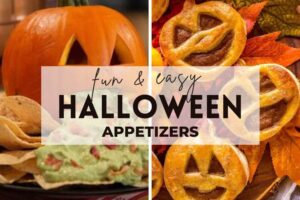 These Halloween appetizers may appear spooky but they are simple and easy to make! Serve these appetizers alongside entrancing drinks and a few sweet Halloween cakes!