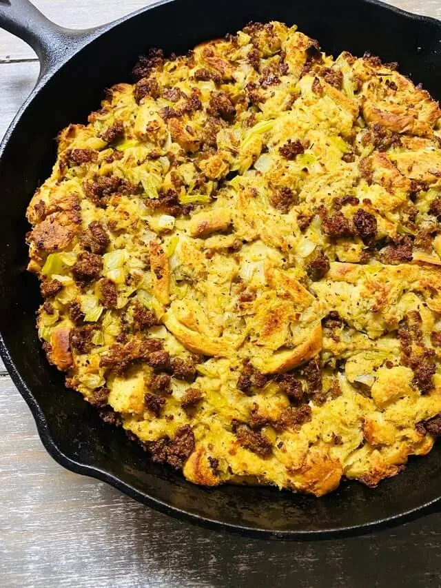 Keto Friendly Sausage Stuffing