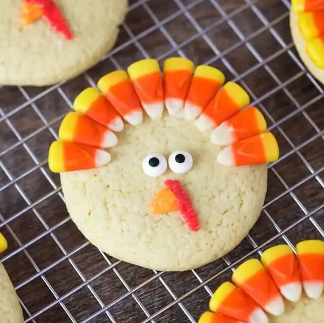 These Thanksgiving cookie recipes are quick, simple, and a perfect addition to any Thanksgiving feast! Here you'll find some traditional shortbread cookies, sugar cookies, and even quirky turkeys to cheer up the youngsters!