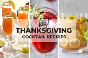 Instead of wine and beer, serve these delectable fall-flavored Thanksgiving cocktail recipes to your guests this holiday.