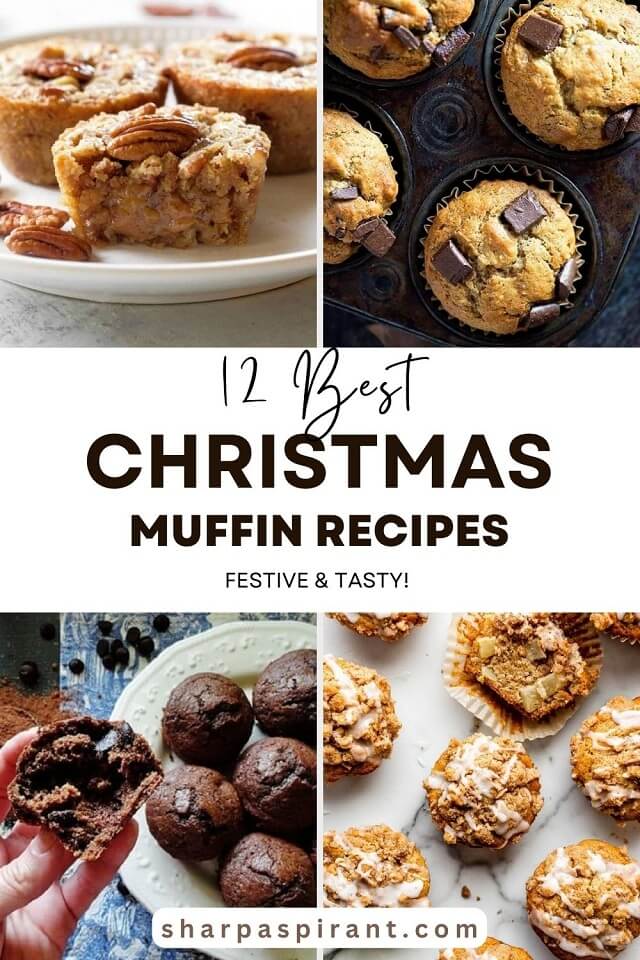 Christmas muffins recipes are my fave way to spoil my family during the holidays.Can be simple or fancy, but they're always festive and tasty!