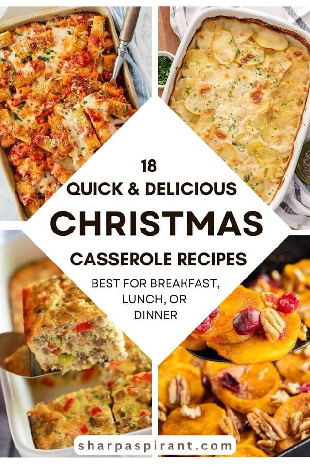 These Christmas casserole recipes look, smell, and taste amazing plus they're so simple to create! You're going to love them!