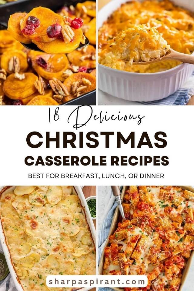 These Christmas casserole recipes look, smell, and taste amazing plus they're so simple to create! You're going to love them!