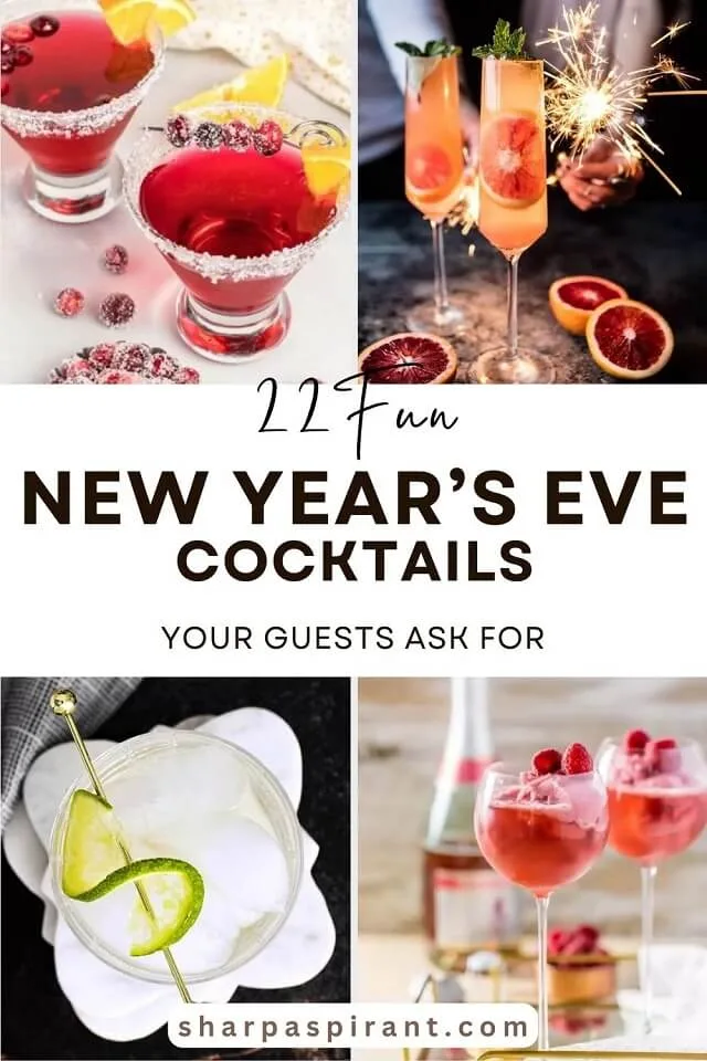 New Year's Eve cocktails. What fun way to ring in the new year 2026 than with these festive New Year's Eve cocktails? There are many sweet recipes as well as many sour ones. And quite a few that will blow you away!