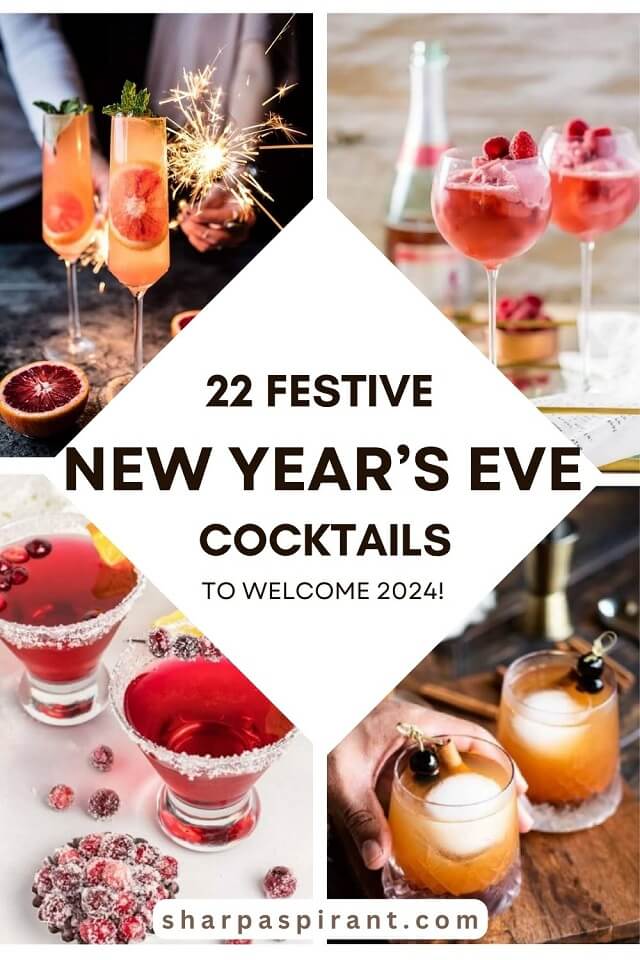 New Year's Eve cocktails. What fun way to ring in the new year 2023 than with these festive New Year's Eve cocktails? There are many sweet recipes as well as many sour ones. And quite a few that will blow you away!