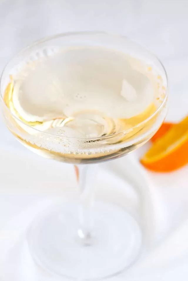 Champagne and St Germain Cocktail