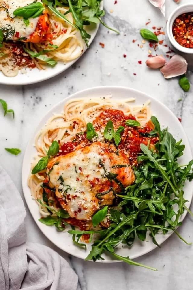 Your weeknight dreams will come true with this quick and simple Chicken Parmesan!