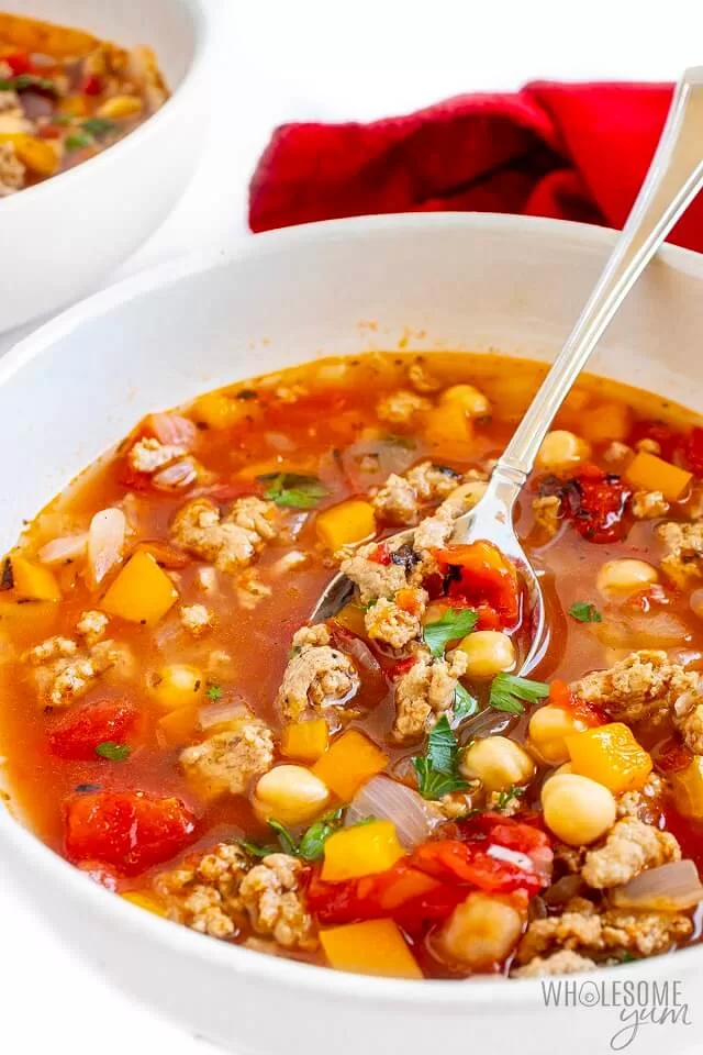 This soup is a perfect way to warm up on a cold day.