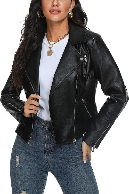For a touch of edgy sophistication, invest in a quality leather jacket.