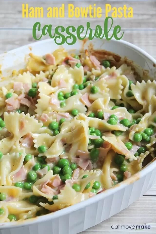 Ham and Bowtie Pasta Casserole