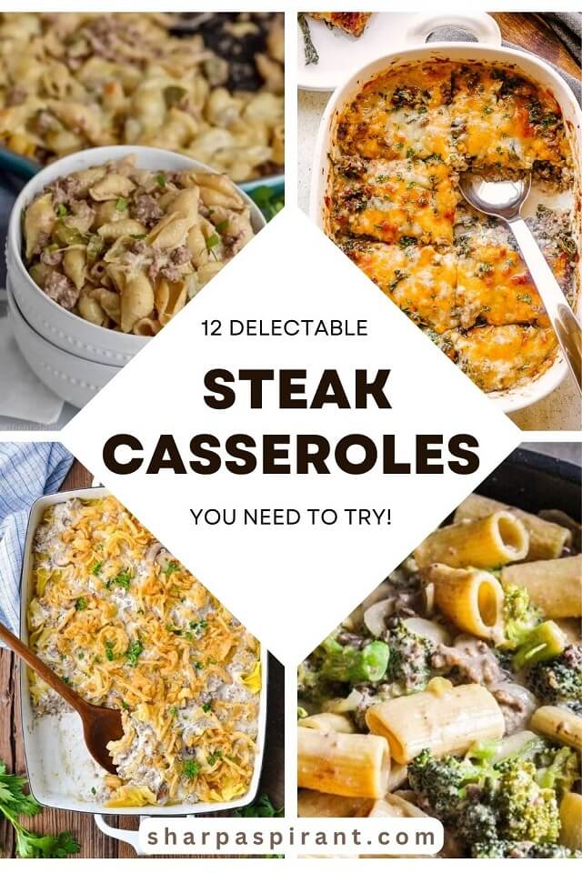 These steak casserole recipes are the best way to satisfy your family’s huge appetite! Creamy, meaty, and cheesy, they’re everything you can ask for in comfort food.
