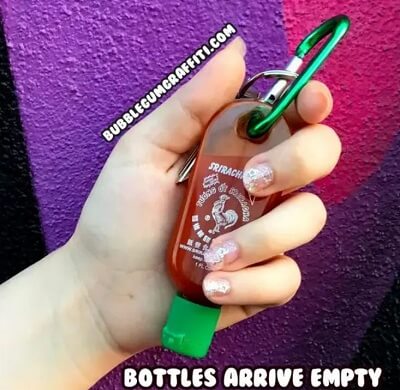 Sriracha Keychain Bottle