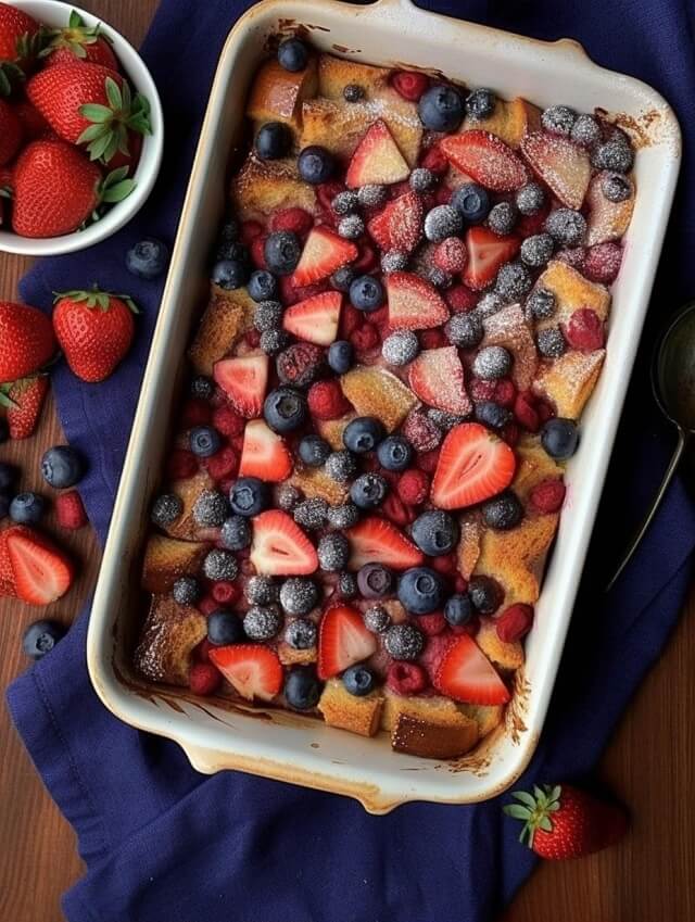 Bursting Berry Bliss French Toast Casserole