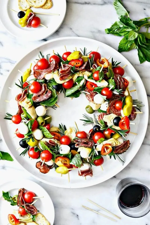 Holiday Antipasto Wreath