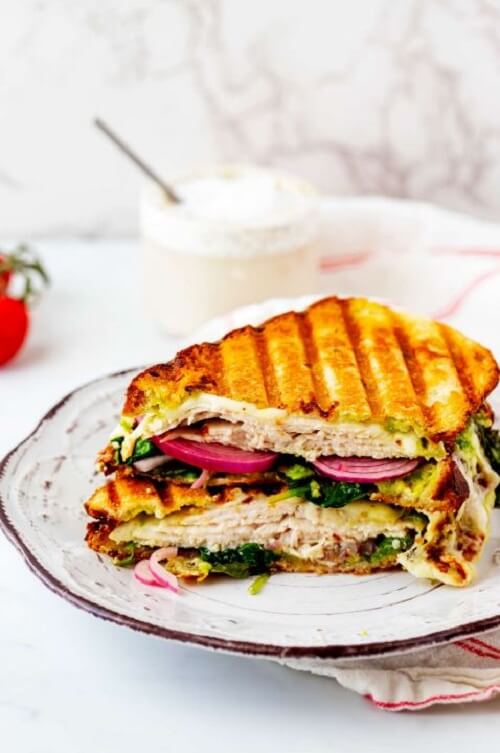 Turkey Avocado Panini Sandwich