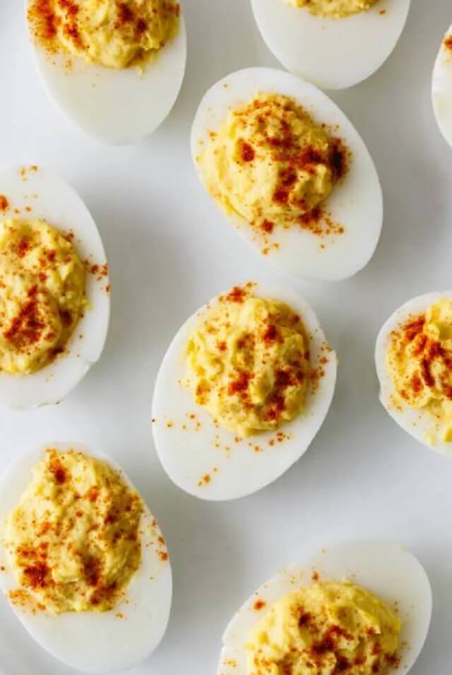 Creamy yolks mixed with mayo, mustard, and a dash of paprika make for the perfect bite-sized appetizer that everyone will love!