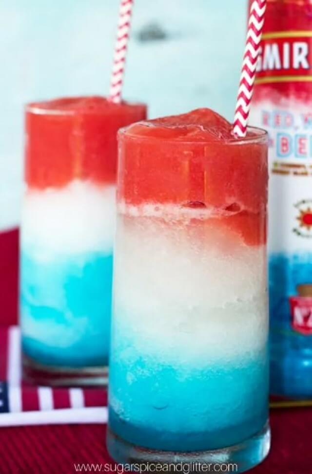 Red White and Blue Slushy