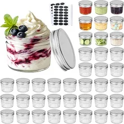 Glass dessert jars