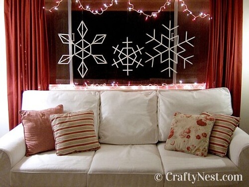 Craft Stick Snowflakes