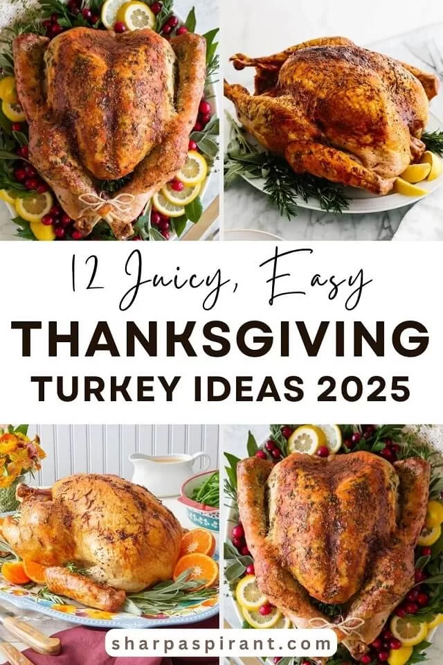 Tired of dry, boring turkey? These 12 Thanksgiving turkey recipes are here to save the day! Whether going out with a whole roast, keeping it simple with a turkey crown, or downsizing for a smaller gathering, there’s something here for everyone.