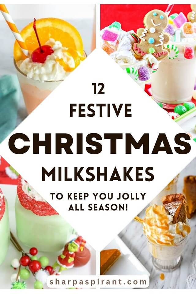 Sipping on one of these festive Christmas milkshakes is the perfect way to get into the holiday spirit! These festive milkshakes are a fun, delicious twist on classic holiday flavors! Think about peppermint, gingerbread, eggnog, and more, all blended up in a creamy, icy treat.