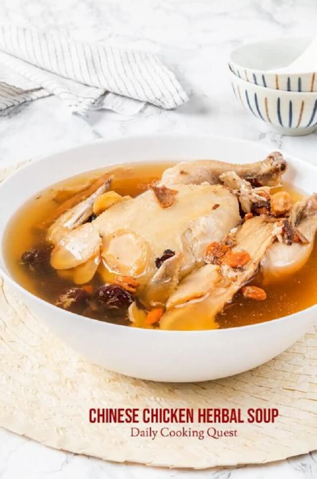 Chinese Chicken Herbal Soup