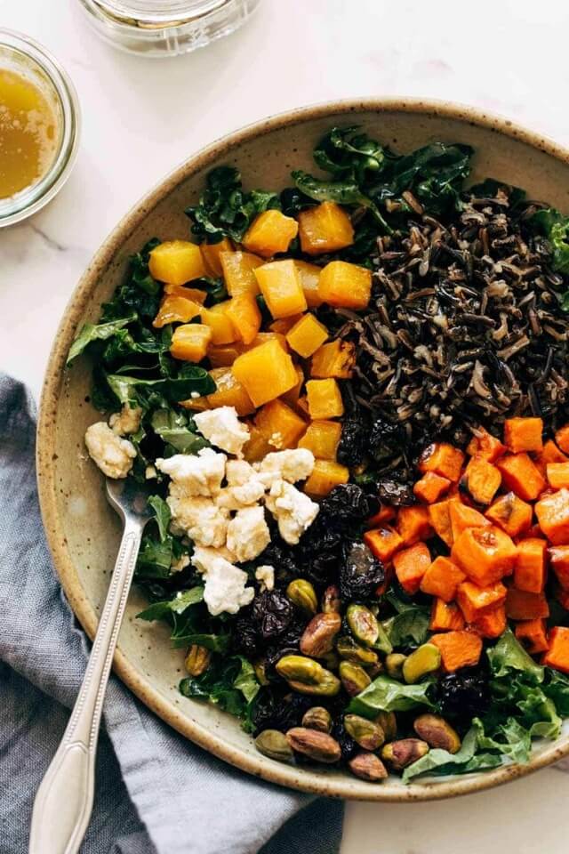 Roasted Veggie Grain Bowl with Balsamic Dressing