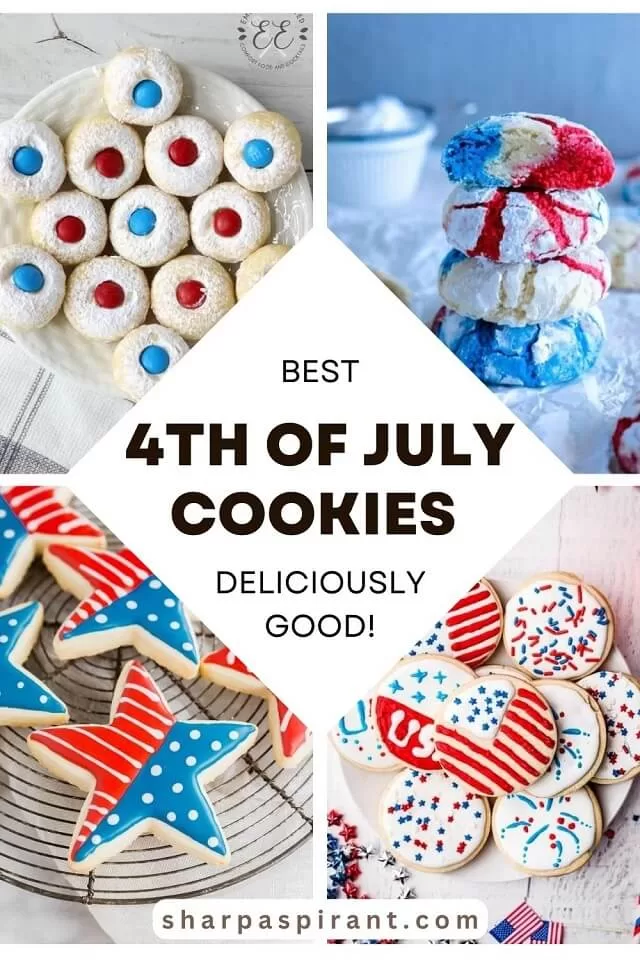 These easy 4th of July cookies look as wonderful as they taste! There are infinite ways to celebrate Independence Day, from picnics to fireworks, and these sweet patriotic cookies are a delicious addition to any of them!