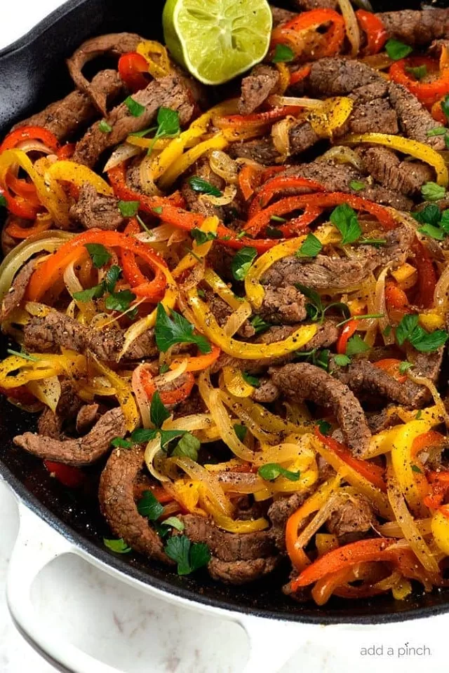 Steak Fajitas with Peppers and Onions